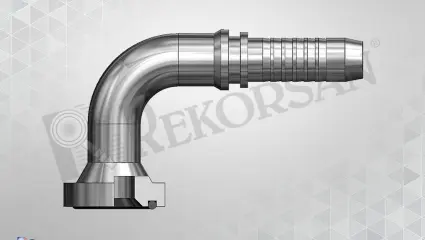 FLANŞLI 90° HORTUM RAKORU 6000 SERİSİ (KALIN TİP)